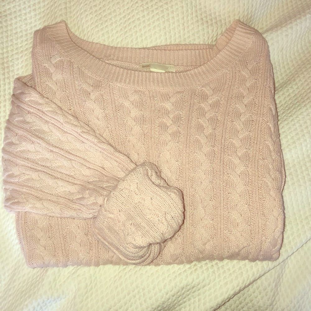 Champagne Pink Knit sweater